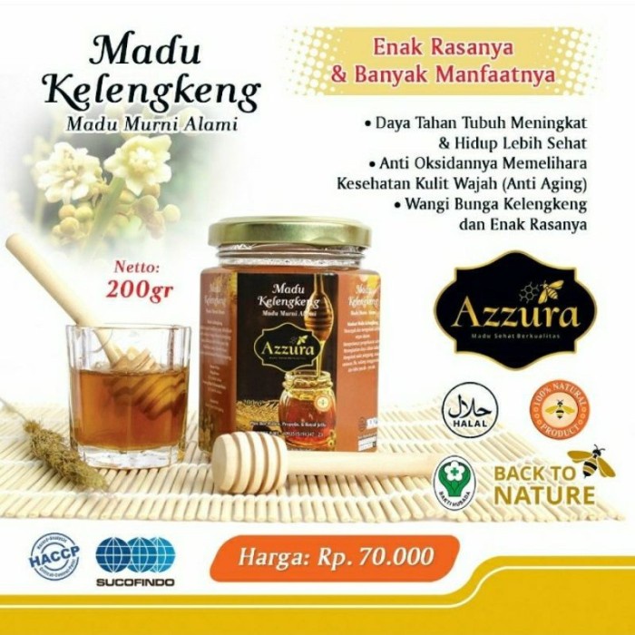 

Madu Azzura - Madu Kelengkeng - Madu Klengkeng Asli Murni 200gr