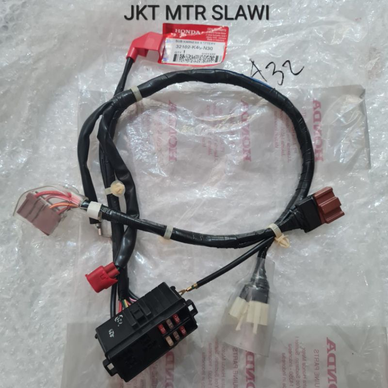 32102 K46 N30 Kabel baterai kabel aki vario 110 esp stater halus ISS idling stop dealer resmi hgp asli honda