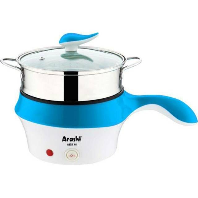 Arashi AES 01 Electric Steamer Panci Kukusan Listrik 200 W 0.8 Liter