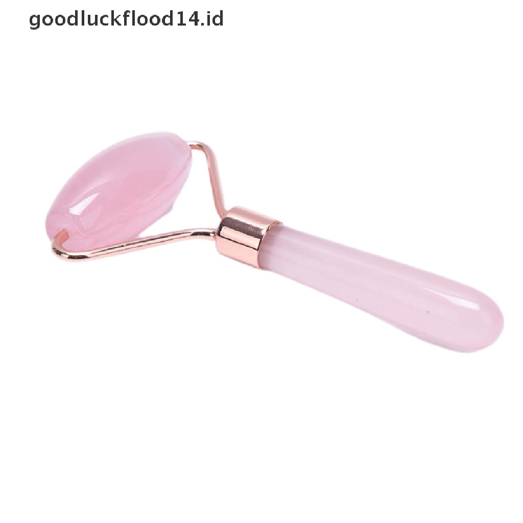 [OOID] Rose Quartz Crystal Roller Massager Lifting Wrinkle Facial Skin Care Beauty Tool ID