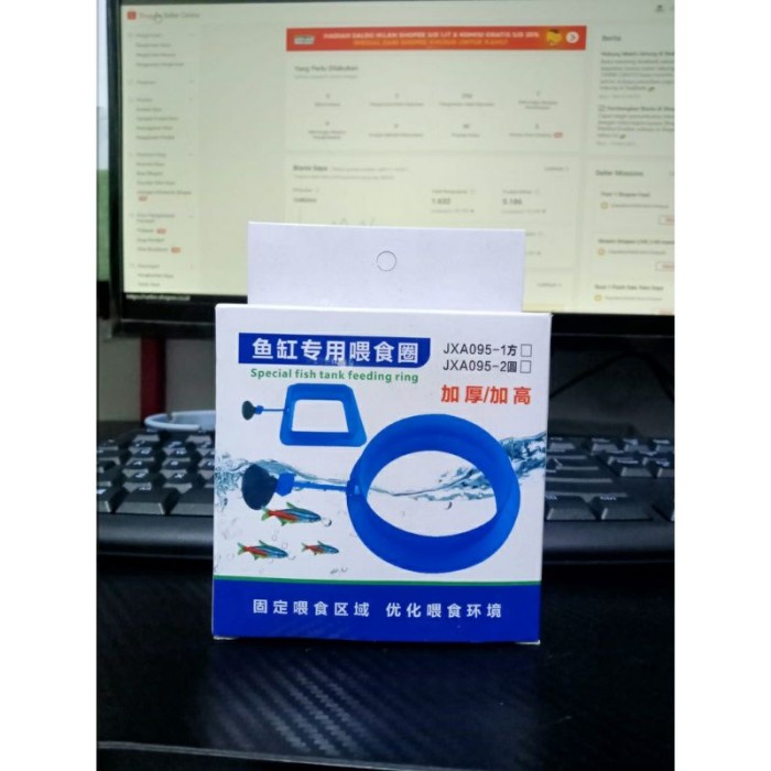 TEMPAT MAKAN IKAN besar / FLOATING FEEDING STATION / AQUARIUM FEEDER BESAR