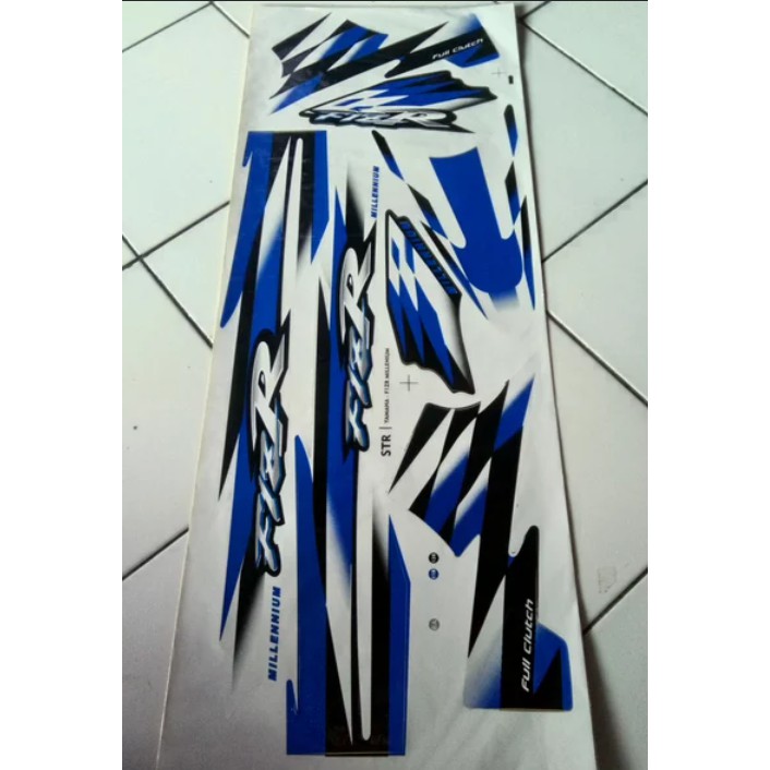 Striping Stiker Lis Motor Yamaha F1zr Fizr F1z r Fiz r Millenium Milenium - Biru