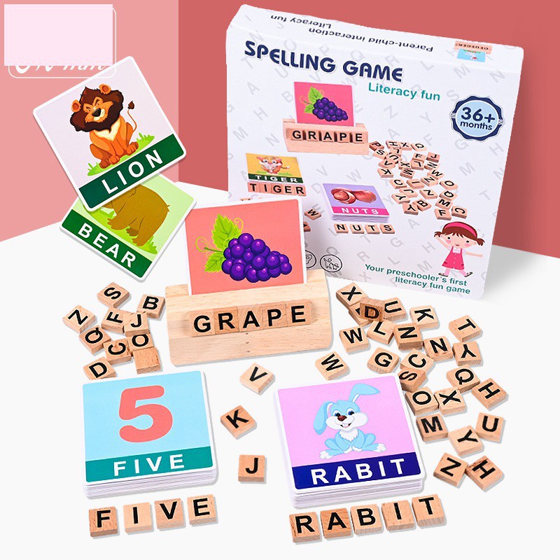 MAINAN EDUKASI SPELLING GAME LITERACY FUN GAME / SPELLING GAME BALOK