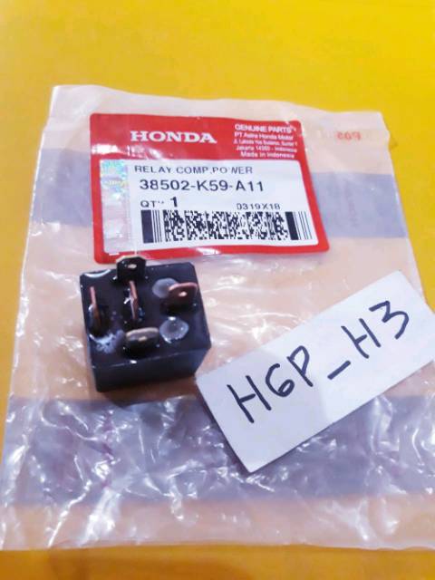 Relay stater relay pengisian kaki 5 honda vario 125 fi,125 esp vario 150 esp 38502-K59-A11 asli HGP-2