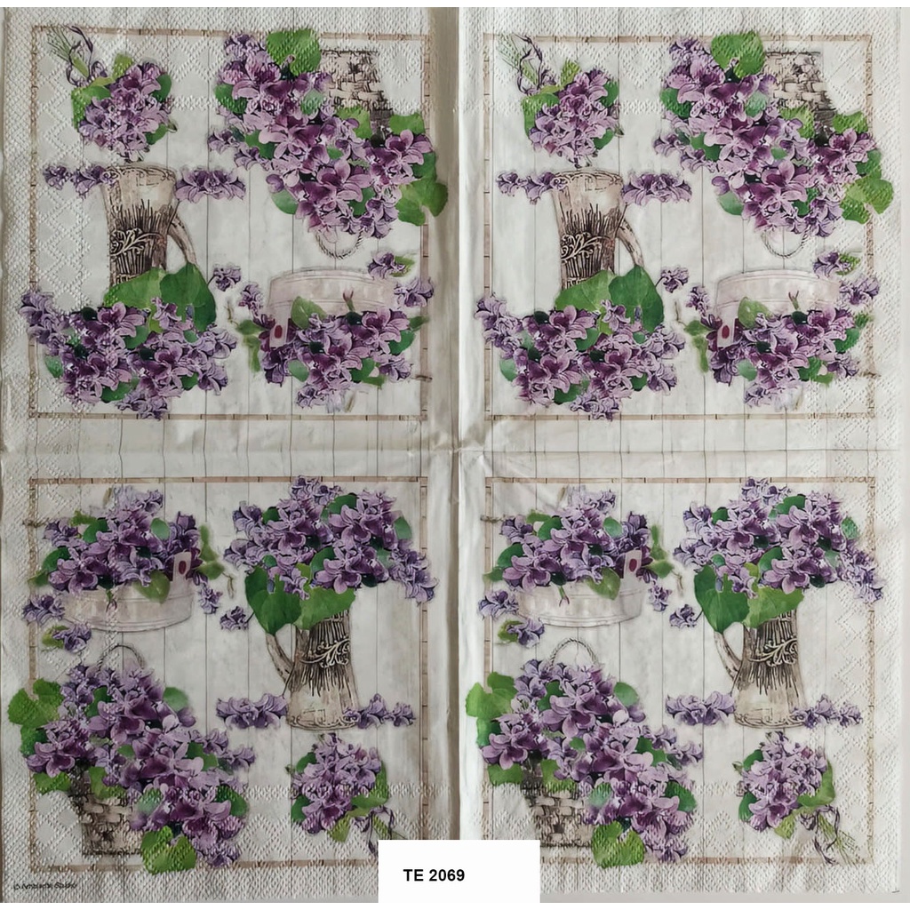 Tisu Napkin Kerajinan  Decoupage  Eropah  33X33 CM TE 2069 TTS