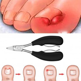 WuS Tegoni Gunting Kuku Jempol Kaki Anti Cantengan Toe Nail Clipper - MZ-020 - Black Bli
