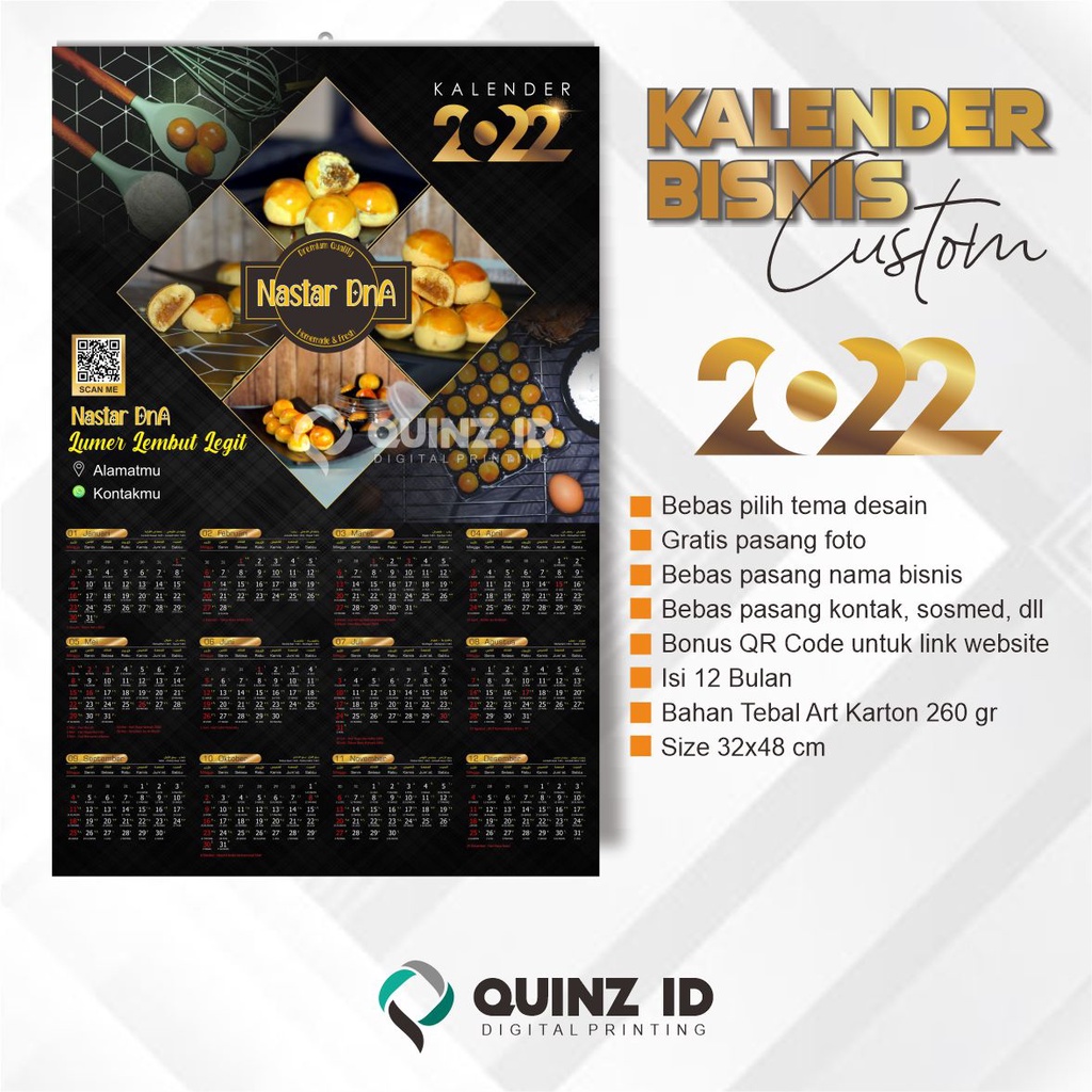 

TERMURAH !!! Kalender BISNIS Custom 2022
