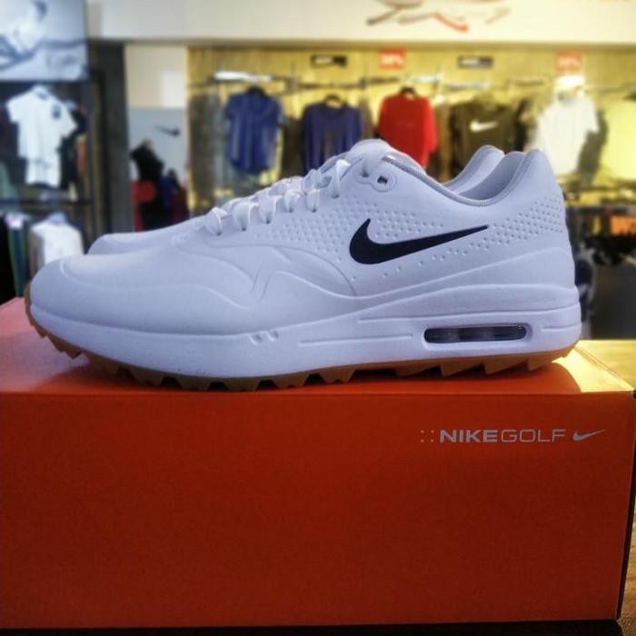 nike air max 1 golf white gum black swoosh