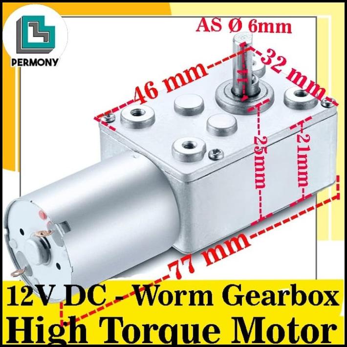 Gearbox Motor Dc Worm Gear Box High Torque Jgy370