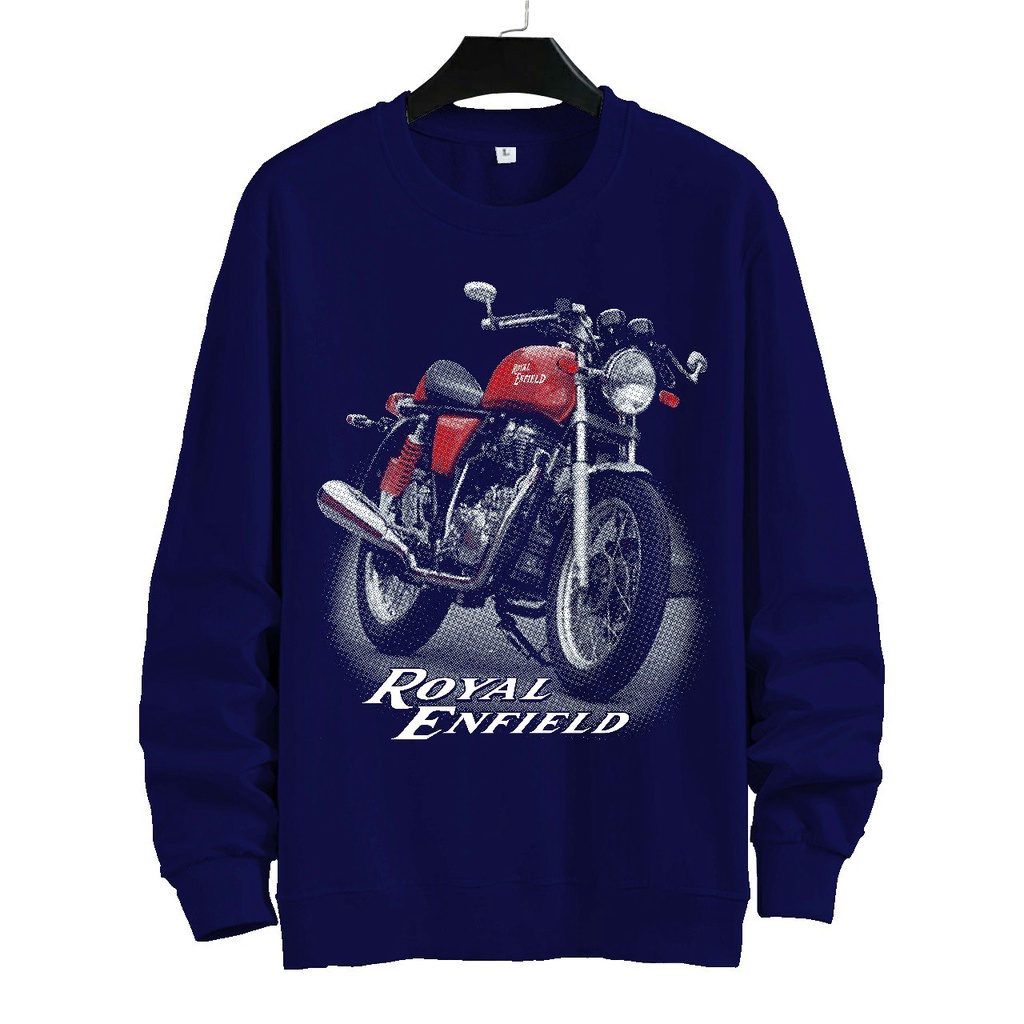 SWEATER UNISEX ( ROYAL ENFIELD)PRIA DAN WANITA  SWEATER JUMBO