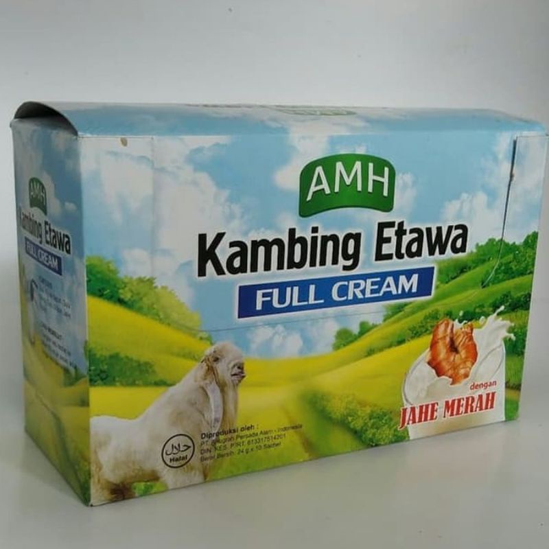

Susu Kambing Ettawa AMH Plus Jahe Merah kemasan Box