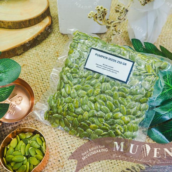 

PROMO TERMURAH PUMPKIN SEEDS 250 Gr / BIJI LABU KUPAS / KUACI KWACI SEED AP015