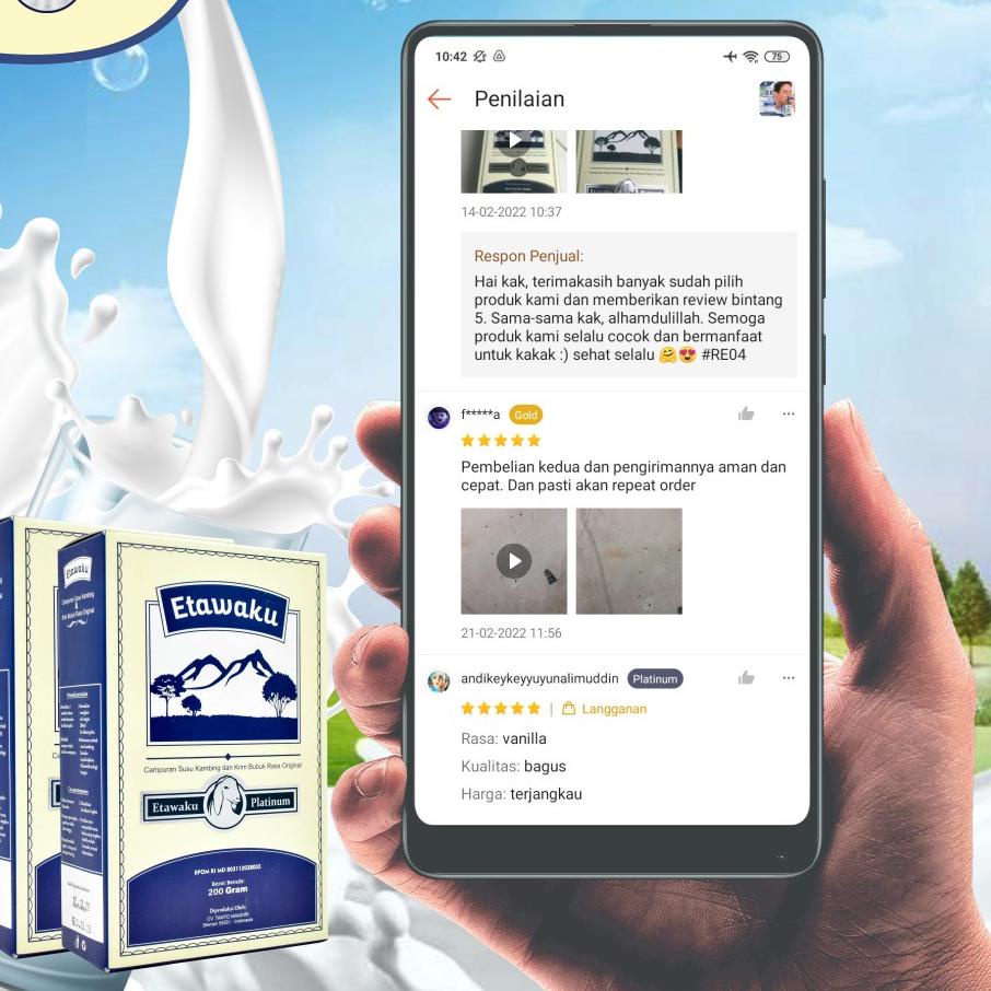 

Miliki Etawaku Platinum – 100 % Susu Kambing Etawa Murni Rendah Gula Bebas Pengawet Bantu Atasi Masalah Pernafasan / Asma / Sesak Nafas Nyeri Sendi & Tulang Penuhi Kebutuhan Nurtrisi