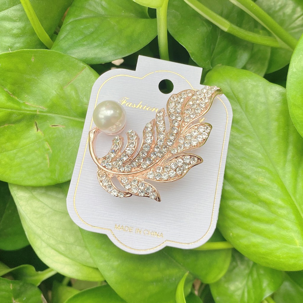 Baru Kreatif Mutiara Pin Bros Berlian Imitasi Bros Elegan Cukup Gaya Bros Mutiara Bros-20#