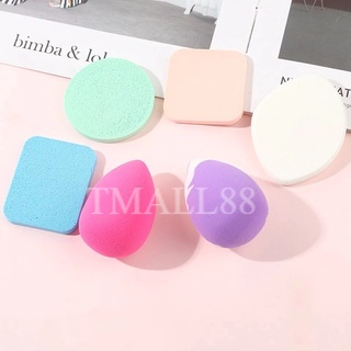 ♥TMALL88♥ Beauty Blender Sponge Bedak Isi 6 Pcs Powder Puff Foundation Makeup Kemasan Plastik Import Tmall88 H88