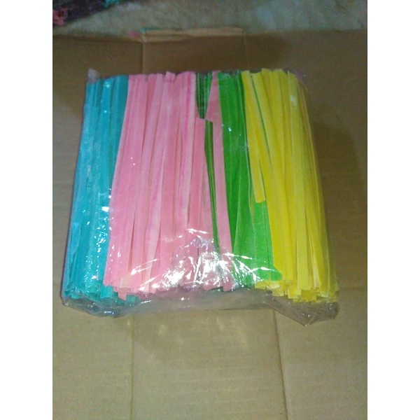 

RB22 Mie Lidi Gepeng (Pipih) Rasa Manis Mix 4 Warna 1Kg