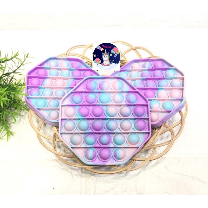 POP IT GLITER/POP IT GID/pop it viral/fidget/tiktok/mainan kekinian-Octagon Candy