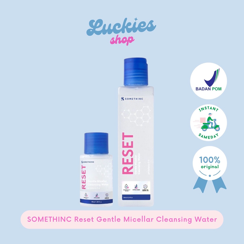 BPOM SOMETHINC Reset Gentle Micellar Cleansing Water Pembersih Make Up Wajah