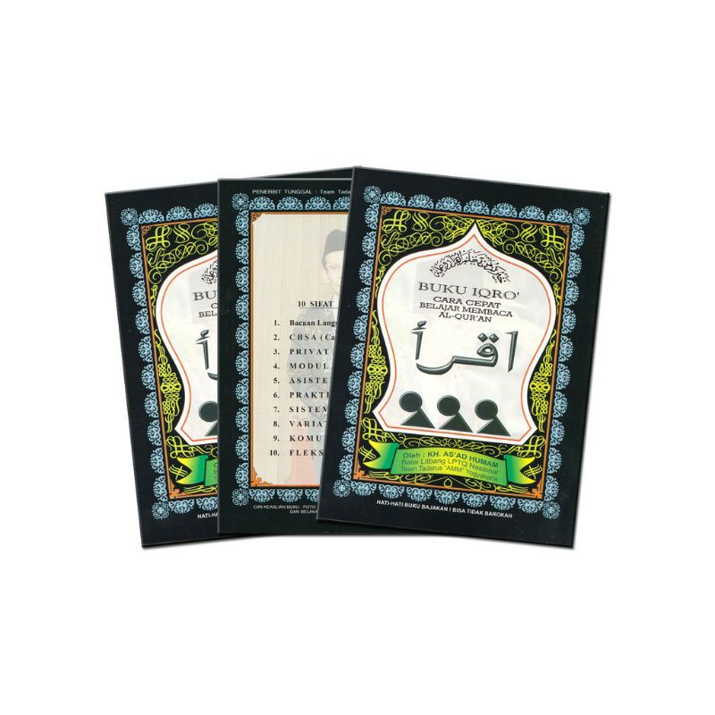 BUKU IQRO' BUKU MENGAJI JILID 1- 6 COVER HITAM (KECIL)