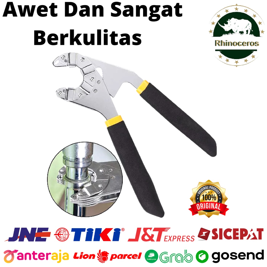 Tang Kunci Inggris Fleksible Universal Alat Pipa Serbaguna 8Inch