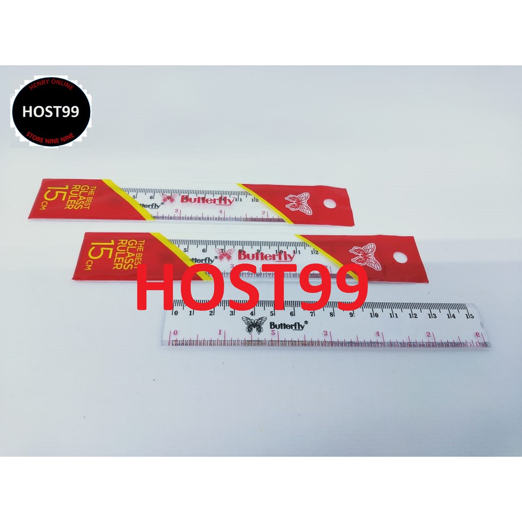 

PENGGARIS 15 CM MIKA AKRILIK PLASTIK RULER ACRYLIC 15CM BUTTERFLY