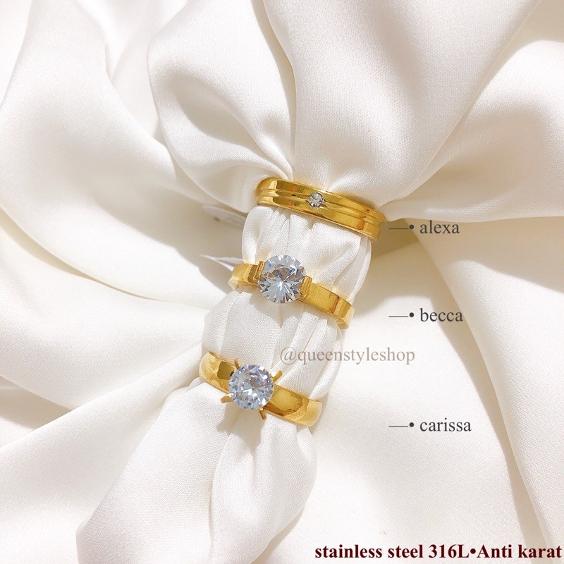 cincin titanium gold cincin couple cincin pria/ wanita