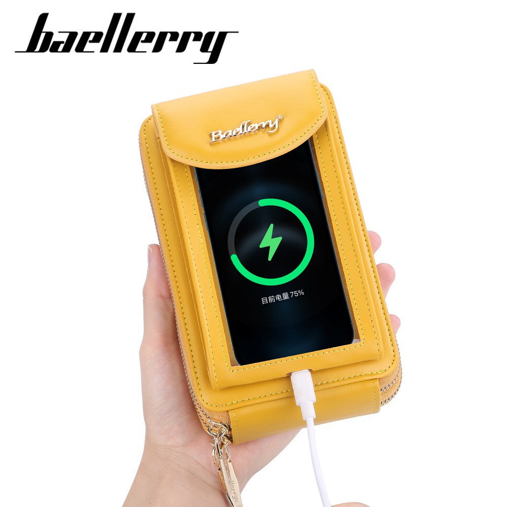 BAELLERRY N5016 Tas Selempang Wanita Dompet Panjang Wanita Dompet Handphone Sling Bag WATCHKITE WKOS