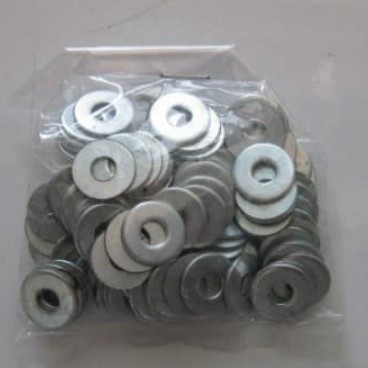10 PCS RING PLAT M4 PUTIH GALVANIS WASHER PLATE GALVANIZ FLAT GALPANIS
