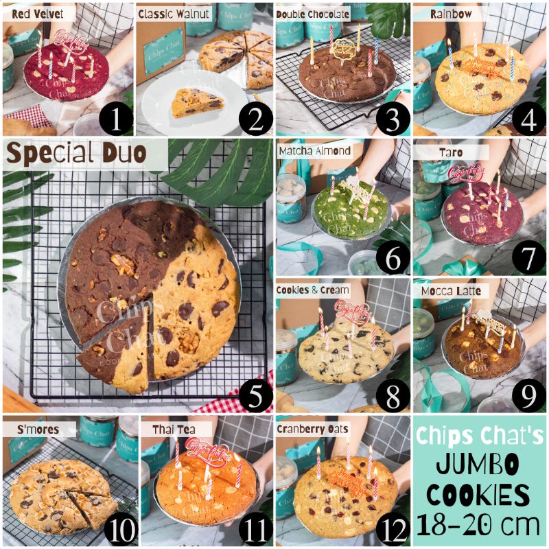 

Best NYC Jumbo Cookie Cake 18-20cm / Kado, Acara, Pesta, Souvenir, Ulang Tahun, Hampers, Wedding Gift Dll / kue Biskuit Enak Premium Murah / Soft Cookies / Chips Chat by LexLey / ChipsChat