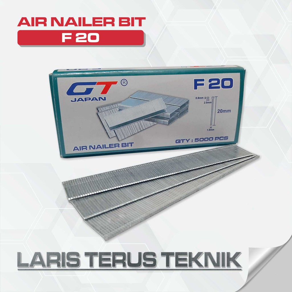 

Isi Paku / Isi Staples / Air Nailer Bit Tipe F-20