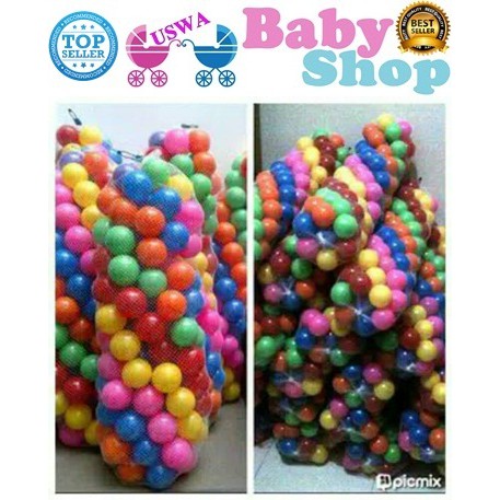 Bola plastik untuk mandi bola Isi 100 pcs