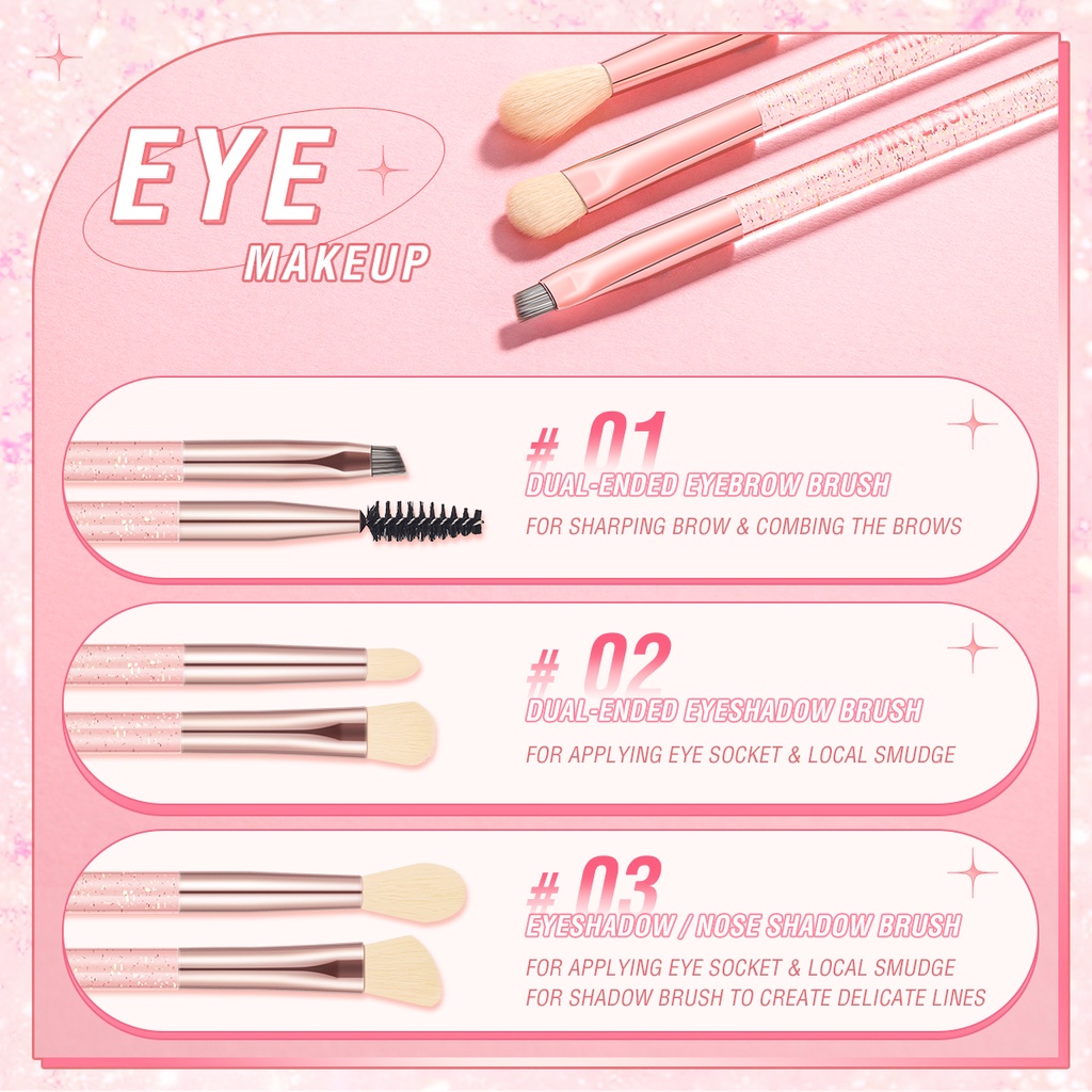 PINKFLASH  T04 Kuas Makeup Eyebrow / Eyeshadow / Blush / Powder / Foundation - Makeup Brush Fairy Wand Beauty Brush Makeup Tool Multi-use