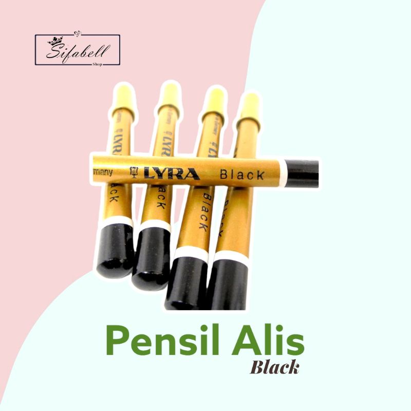 Pensil Alis Hitam &amp; Coklat Cokelat Gambar Alis Eyebrow Pencil Tahan Lama