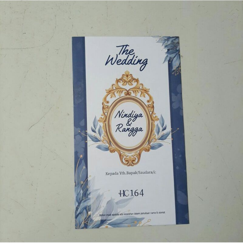 blangko undangan pernikahan HC 164