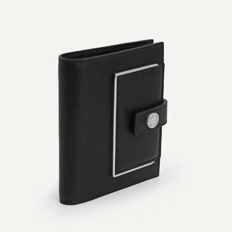 PDRO Monochrome Bi-Fold Leather Wallet