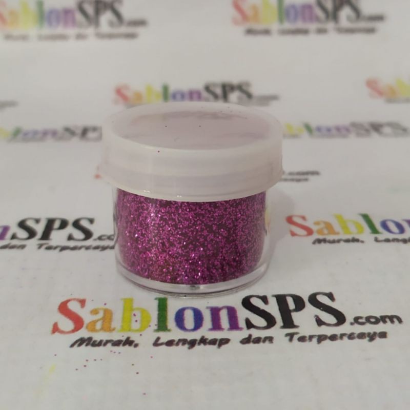 BUBUK GLITER MAGENTA GLITTER POWDER 5gr CUP KECIL