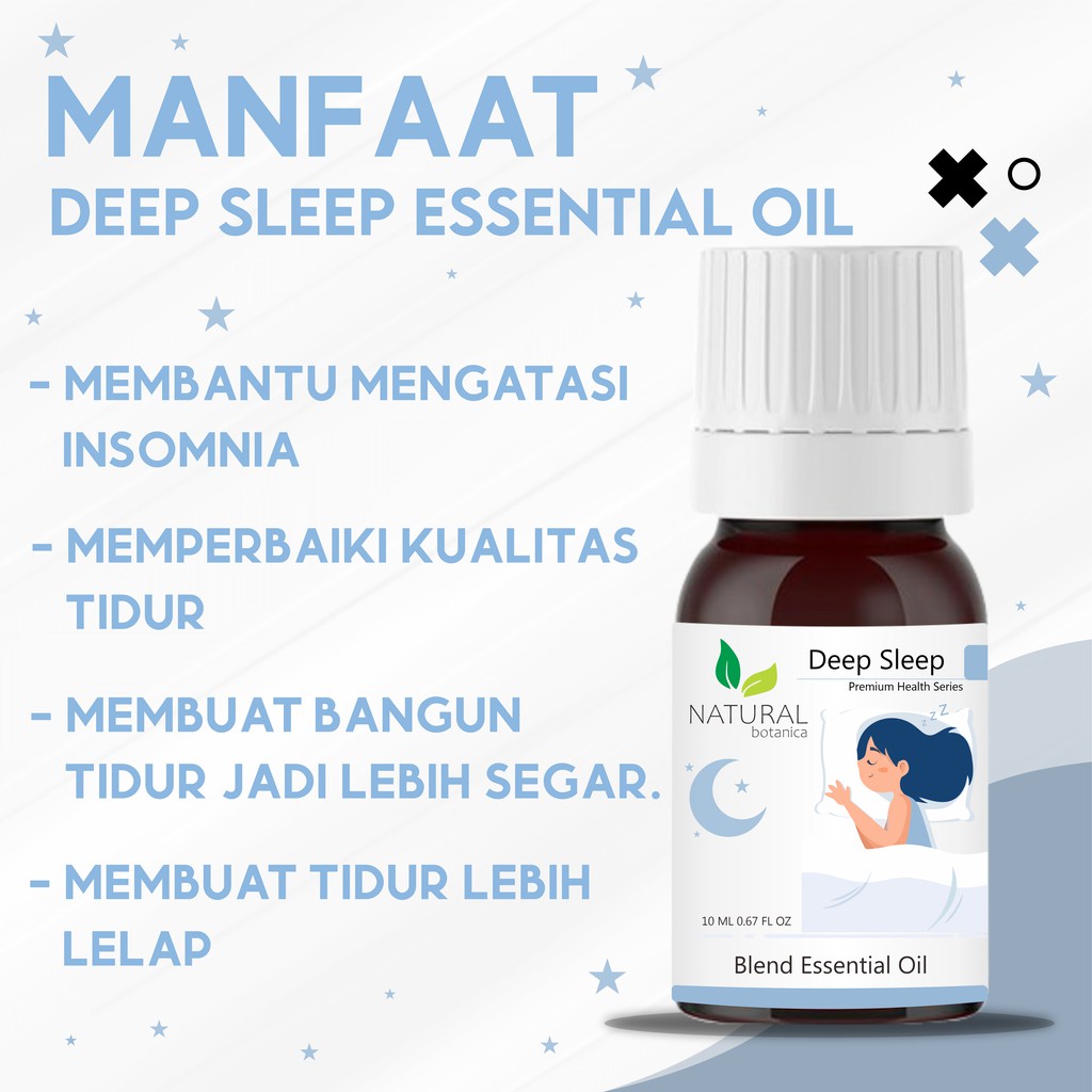Natural Botanica Deep Sleep Essential Oil Insomnia Pure Minyak Esensial Atsiri Aroma Terapi Diffuser Humidifier