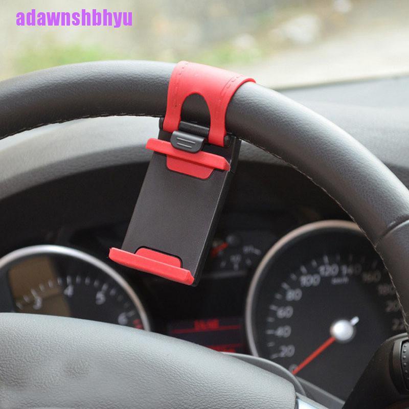 (adawnshbhyu) Bracket Klip Mount Setir Mobil Holder Handphone