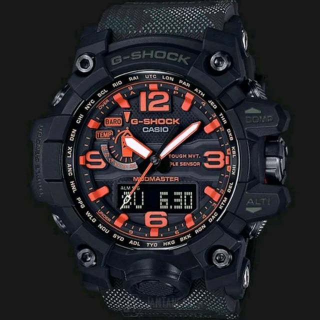 Jam Pria Casio Gshock Mudmaster GWG 1000 MH Maharishi FullBlack List Army Ori BM The Limited Edition