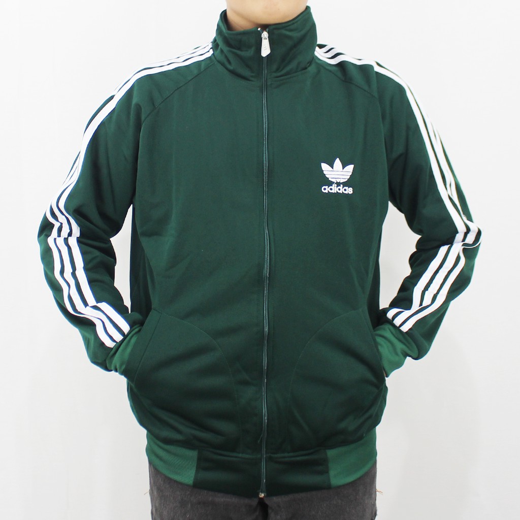 JAKET ADIDAS FIREBIRD HIJAU LIST PUTIH SIZE M L XL XXL XXXL - JAKET FIREBIRD ADIDAS - JAKET OLAH RAGA - TRAINING OLAHRAGA - JAKET RUNNING - ADIDAS SAMBA