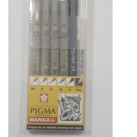 

Pasti suka⭐ SAKURA PIGMA MANGA BASIC SET 6 .