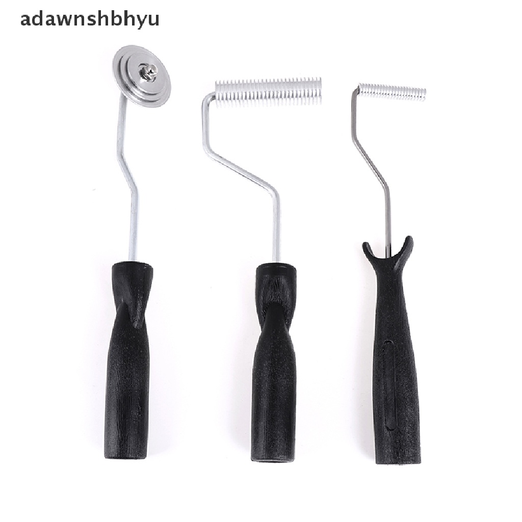Adawnshbhyu 3Pcs /set fiberglass bubble paddle laminating roller kit Untuk resin Cetakan frp