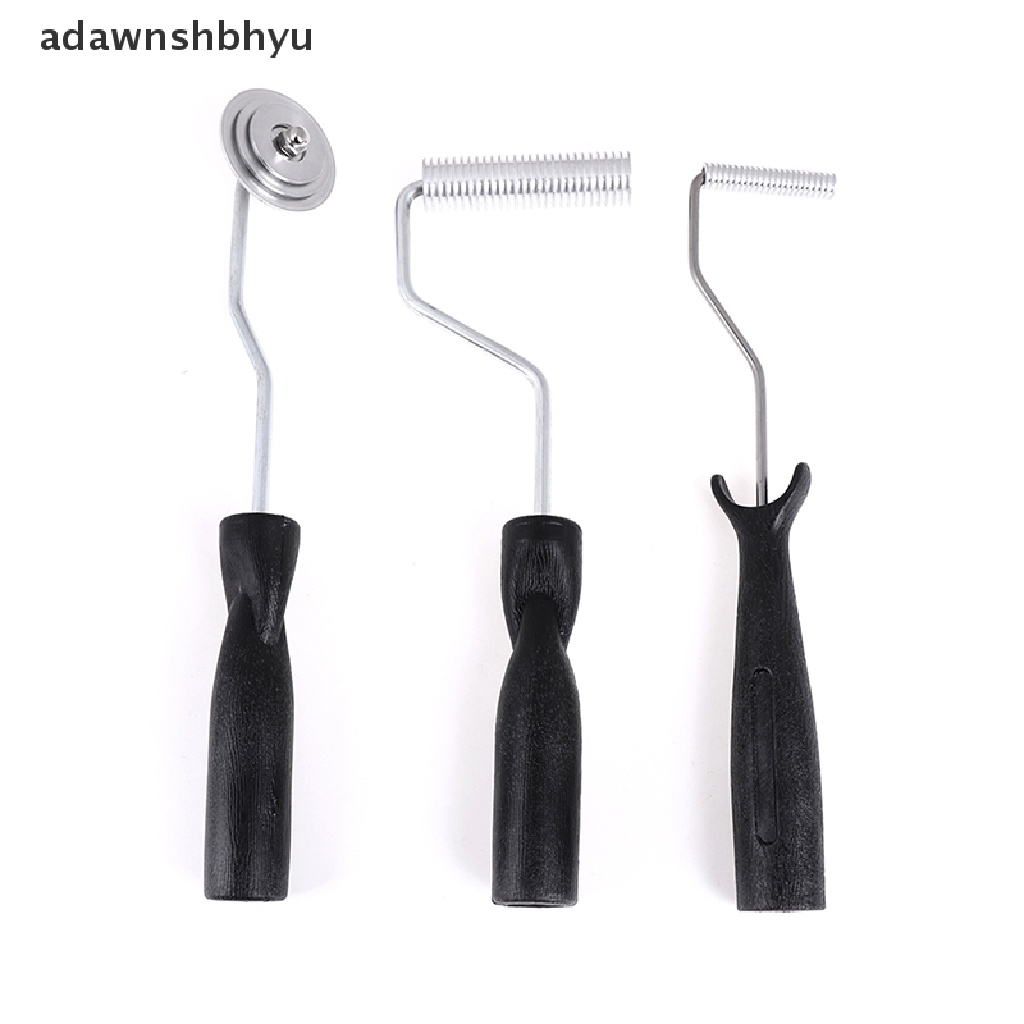 Adawnshbhyu 3Pcs /set fiberglass bubble paddle laminating roller kit Untuk resin Cetakan frp