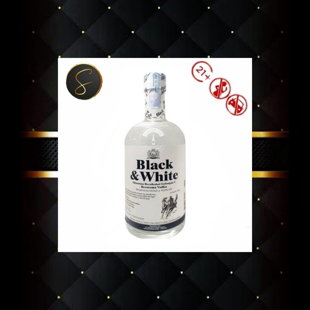 BLACK AND (&amp;) WHITE VODKA 500 ML