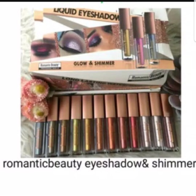 Romantic beauty eyeshadow & shimer (harga/6pcs)