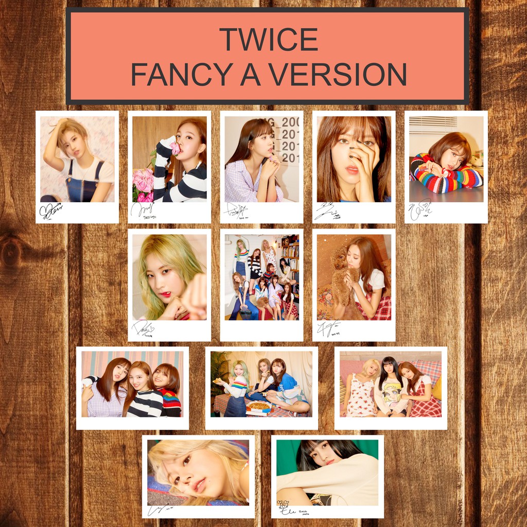 TWICE SIGNED KPOP POLAROID FANCY YOU SIGLES