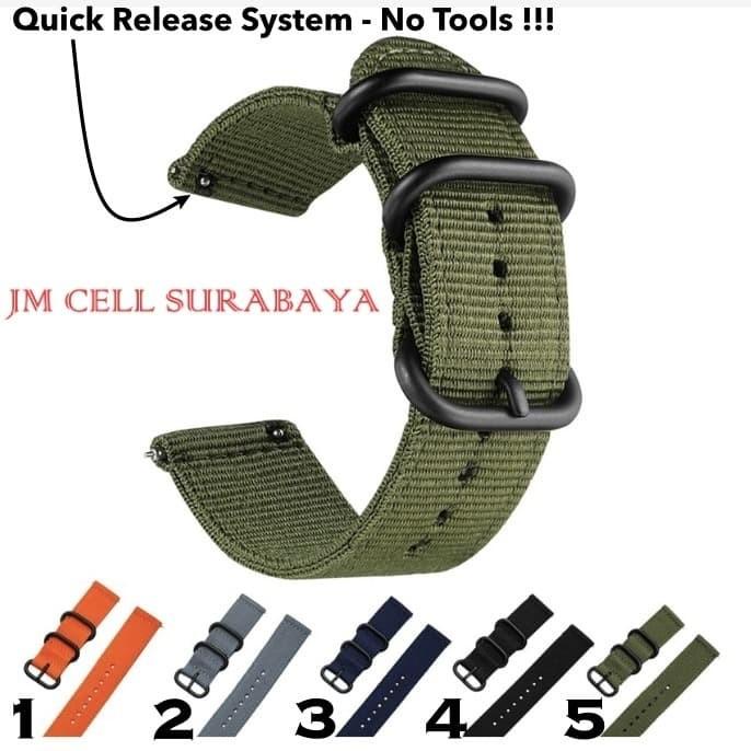 Tali Jam Strap Suunto Traverse / Suunto 9 - Bahan Nylon Stitching