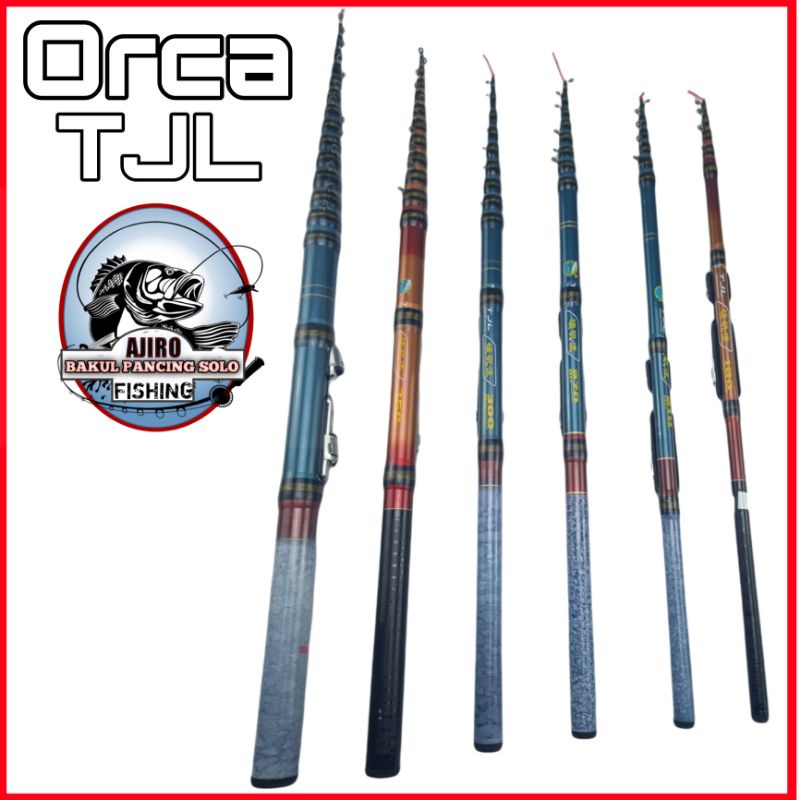 Joran Tegek Set non Kolong ros pendek Orca TJL180,210,240,270,300,360,450 Murah