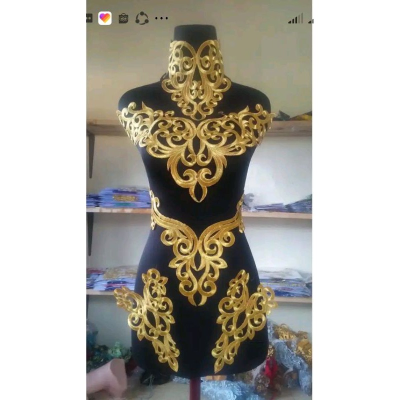 renda bordir kebaya aplikasi/ kebaya da3