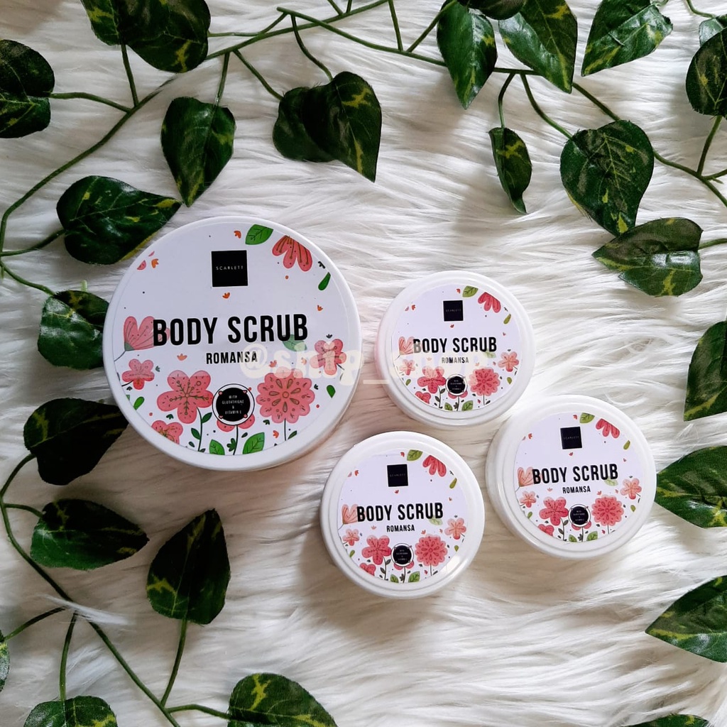 SCARLETT BODY SCRUB ALL VARIANT - LULUR SCARLETT mini size